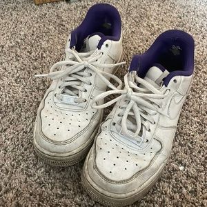 nike air forces well worn